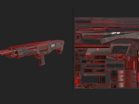 Pistol 010 Modello 3D