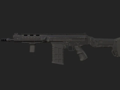 Pistola 011 Modello 3D