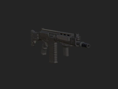 Pistola 011 Modello 3D