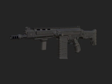 Pistola 011 Modello 3D