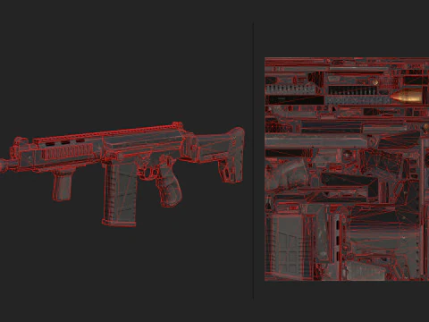 Pistola 011 Modello 3D