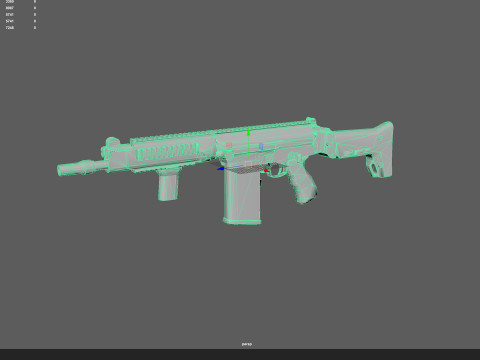 Pistol 011 Modello 3D
