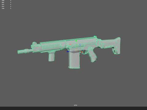 Pistola 011 Modello 3D