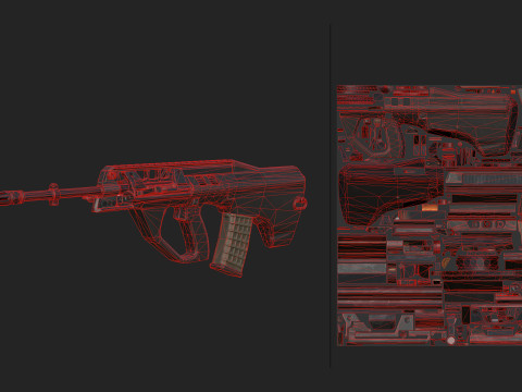 Pistol 012 3D 模型
