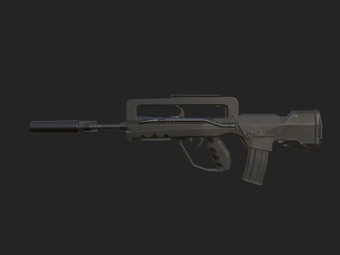 Pistol 013 3D Model