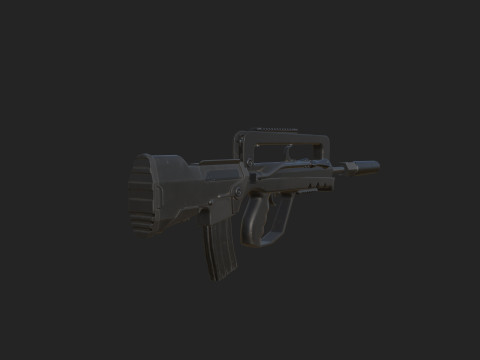 Pistol 013 3D 모델