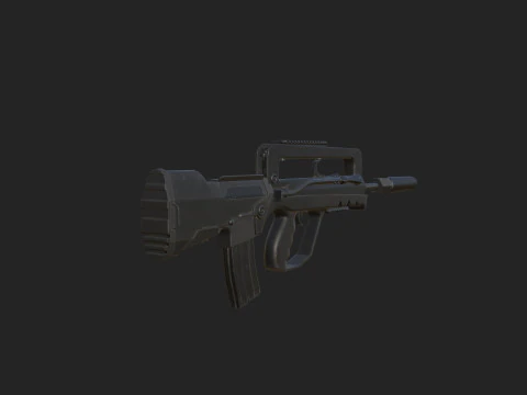 Pistol 013 3D Model