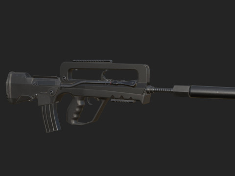 Pistol 013 3D 모델