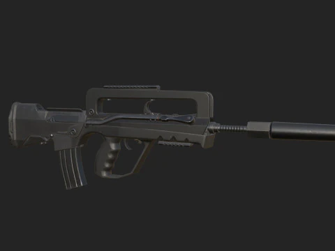 Pistol 013 3D Model