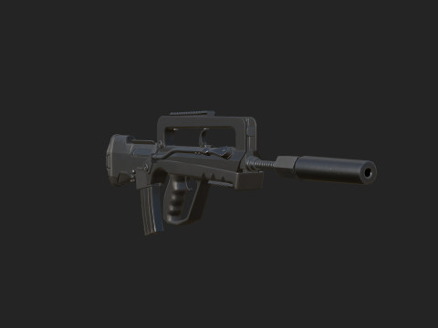 Pistol 013 3D 모델