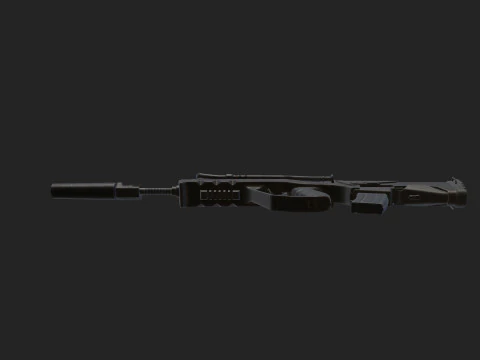 Pistol 013 3D Model