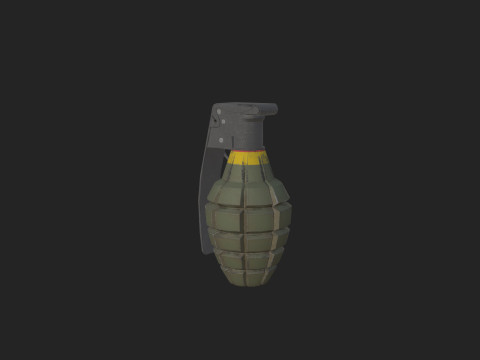 Hand Grenade 003 Model 3D
