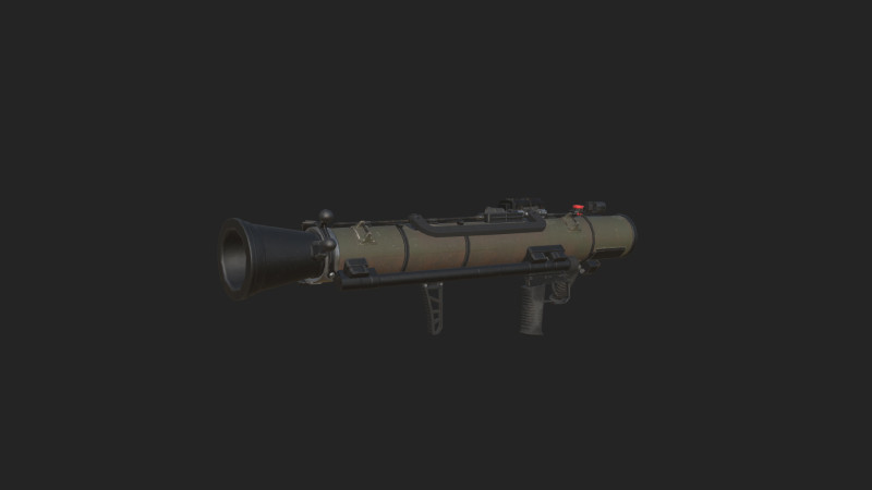 Bazooka 001 3D 模型 .c4d .max .obj .3ds .fbx .stl .blend 