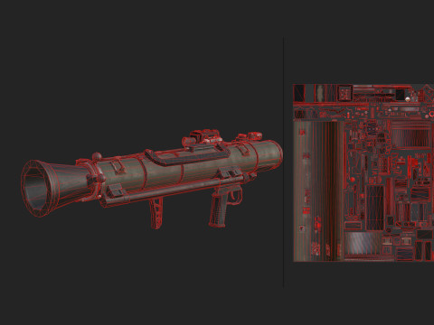 Bazooka 001 3D 模型