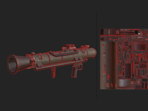 Bazooka 001 Modello 3D