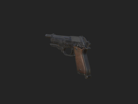 Pistol 014 3D Modell