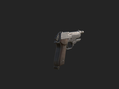 Pistol 014 3D Modell