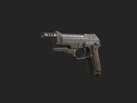 Pistol 014 3D Modell