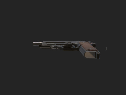 Pistol 014 3D Modell