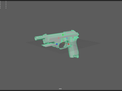 Pistol 014 3D Modell