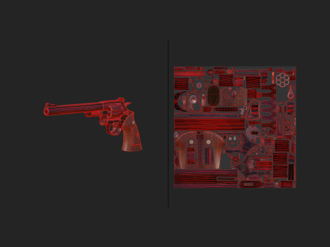 Pistol 016 3D Model