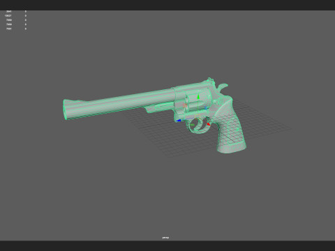Pistol 016 3D Model