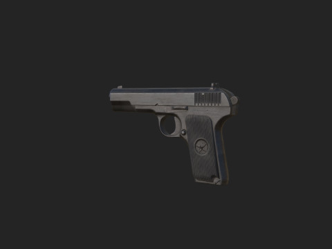 Pistol 017 3D Model