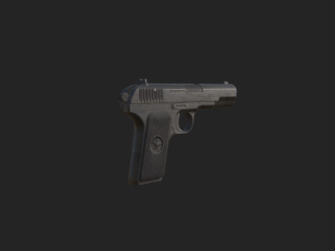 Pistol 017 3D Model