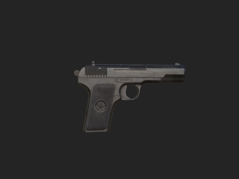 Pistol 017 3D Model
