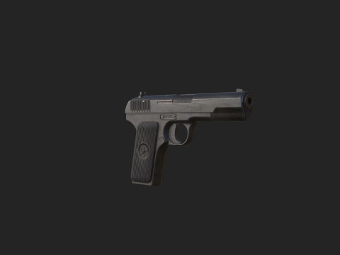 Pistol 017 3D Model