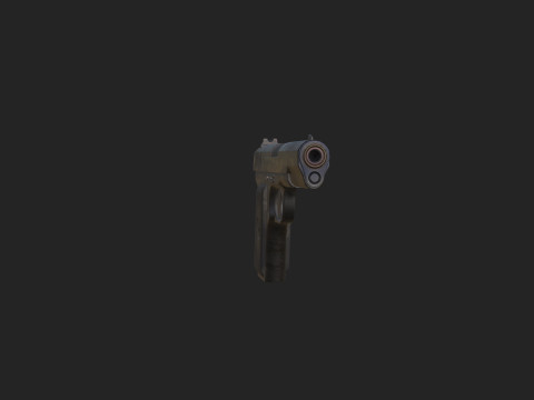 Pistol 017 3D Model