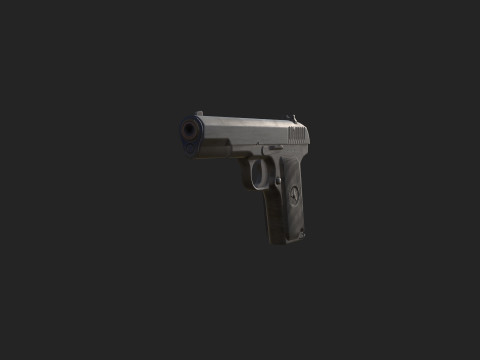 Pistol 017 3D Model