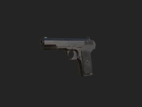 Pistol 017 3D Model