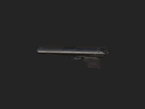 Pistol 017 3D Model