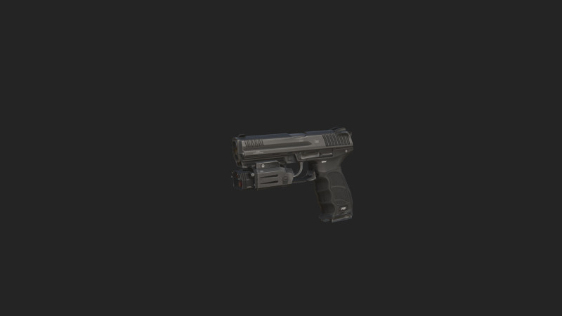 Pistol 018 3Dモデル .c4d .max .obj .3ds .fbx .stl .blend