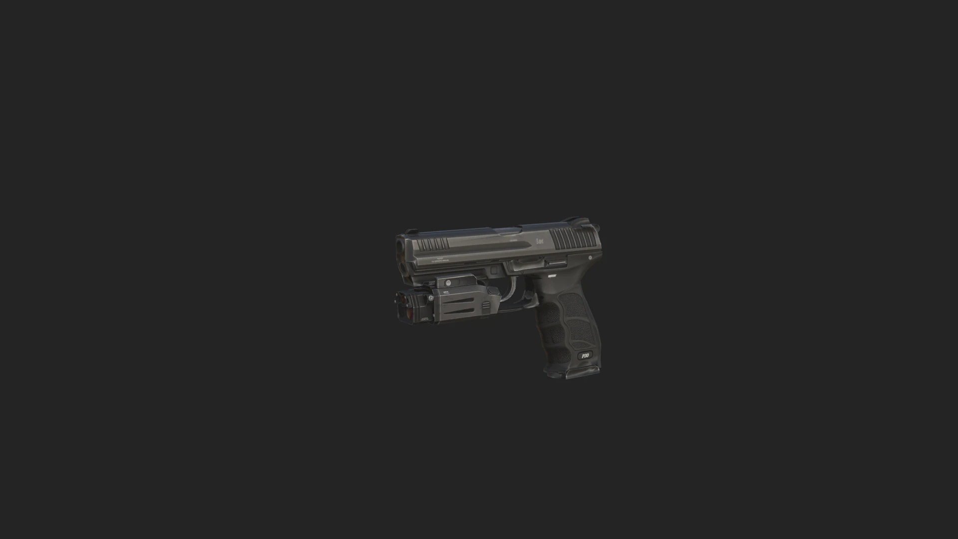 Pistol 018 Model 3D .c4d .max .obj .3ds .fbx .stl .blend 