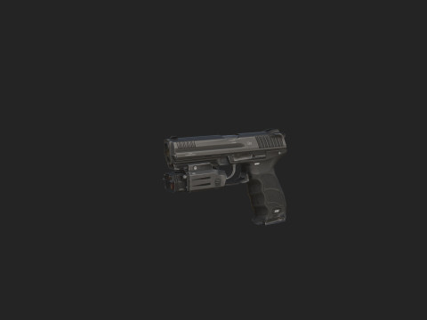 Pistol 018 Model 3D
