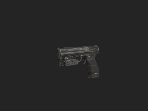 Pistola 018 Modelo 3D