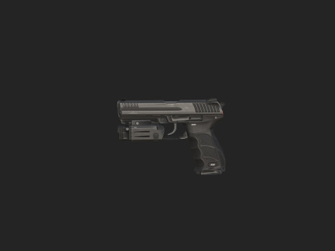 Pistol 018 3Dモデル