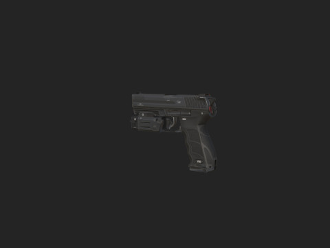 Pistol 018 3Dモデル
