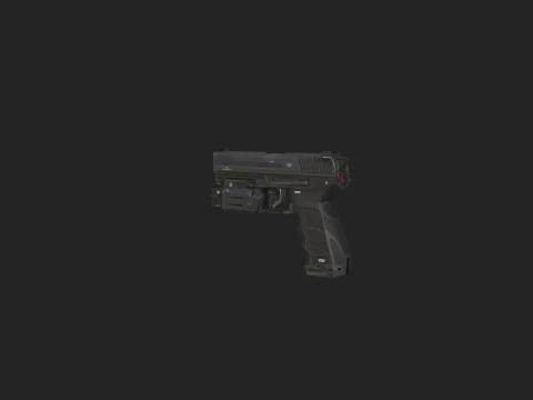 Pistol 018 Model 3D