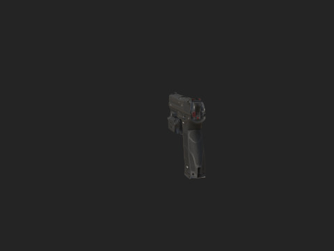 Pistol 018 3Dモデル