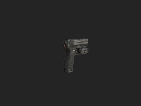 Pistol 018 Model 3D