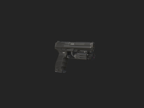 Pistol 018 3Dモデル