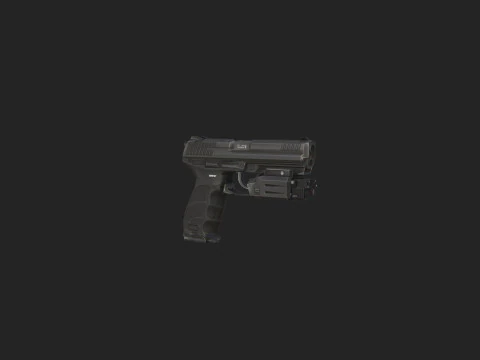 Pistol 018 Model 3D