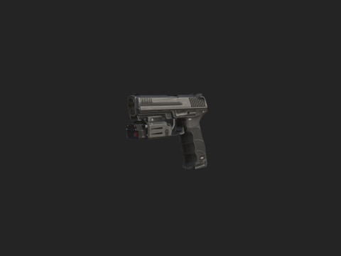 Pistol 018 3Dモデル