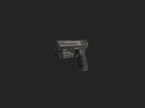 Pistol 018 Model 3D