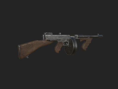 Pistol 019 3D Model
