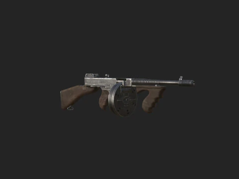 Pistol 019 3D Model