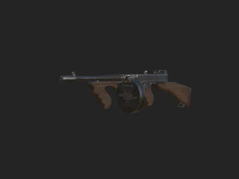 Pistol 019 3D Model